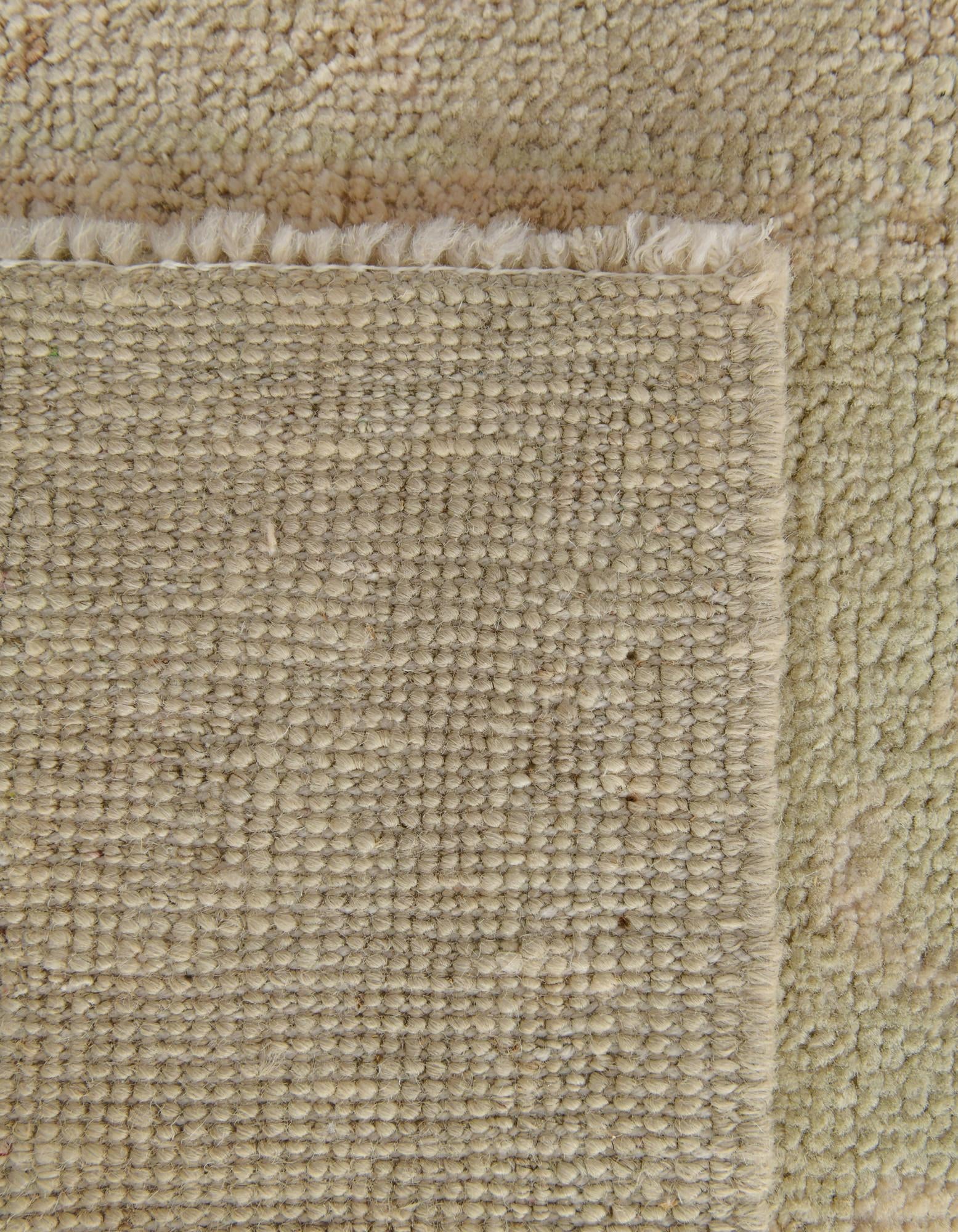 2' 10 x 9' 9 Hand Knotted Oushak Wool Runner Rug