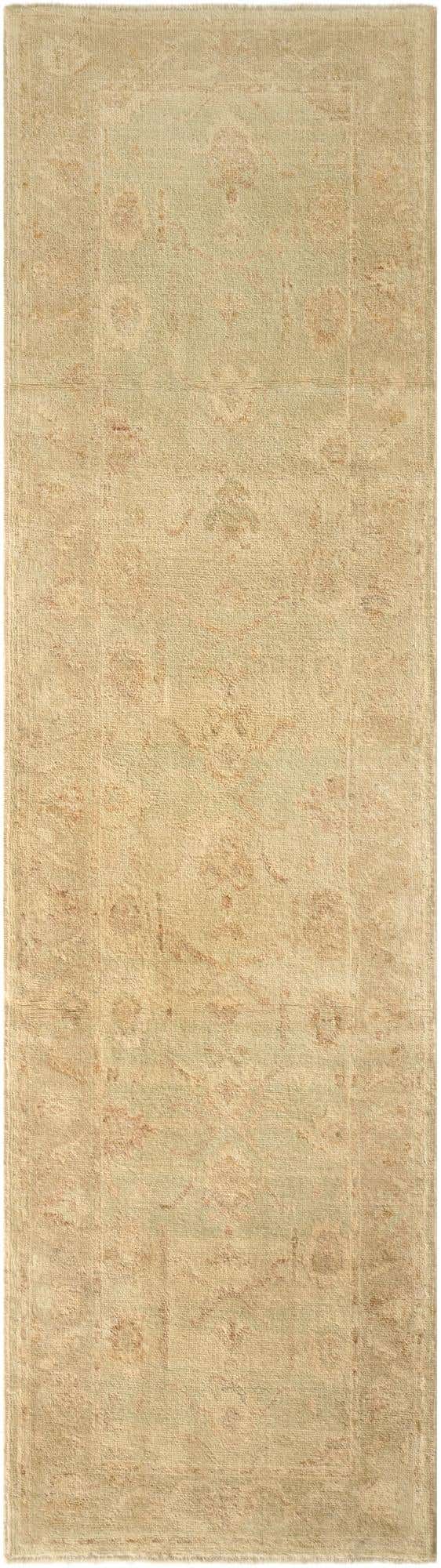 2' 10 x 9' 9 Hand Knotted Oushak Wool Runner Rug