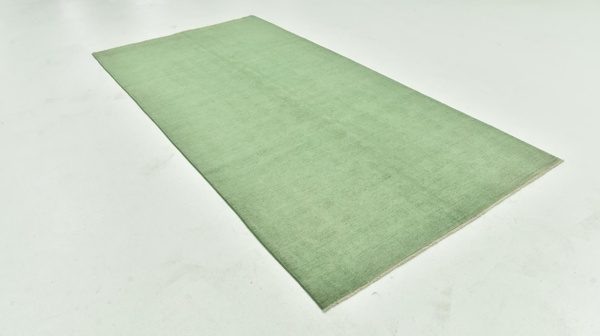 4' 10 x 9' 10 Hand Knotted Over-Dyed Ziegler Runner Rug