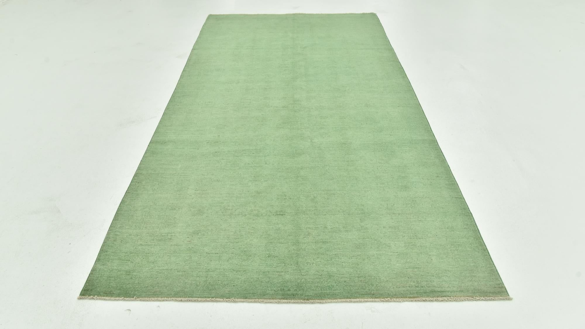 4' 10 x 9' 10 Hand Knotted Over-Dyed Ziegler Runner Rug