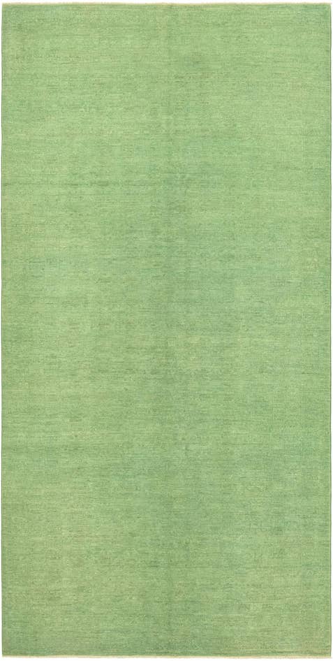 Detail image of 4' 10 x 9' 10 Hand Knotted Over-Dyed Ziegler Runner Rug