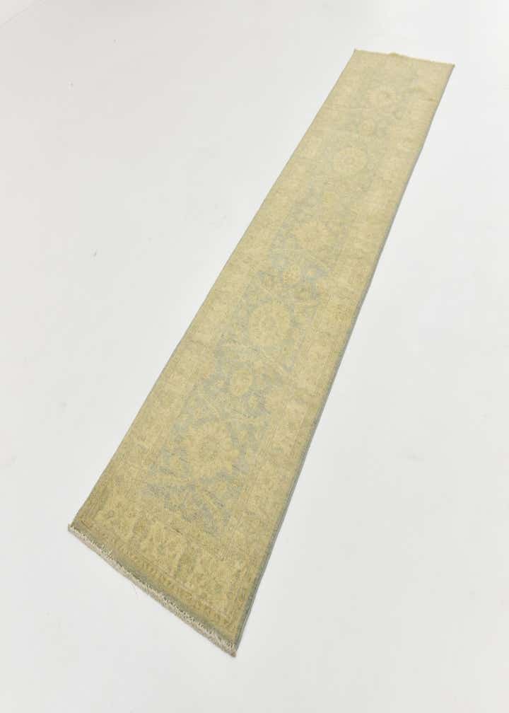 2' 6 x 10' 4 Hand Knotted Peshawar Ziegler Runner Rug