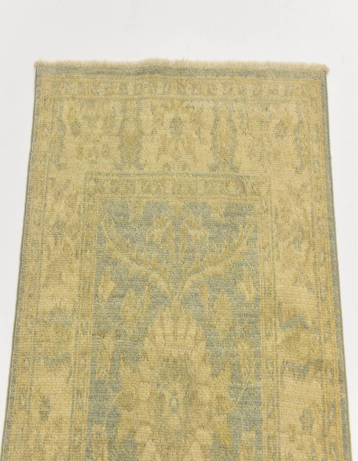 Detail image of 2' 6 x 10' 4 Hand Knotted Peshawar Ziegler Runner Rug