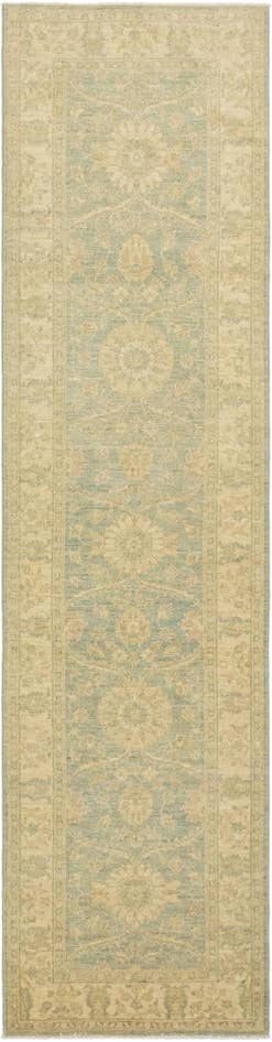 Detail image of 2' 6 x 10' 4 Hand Knotted Peshawar Ziegler Runner Rug