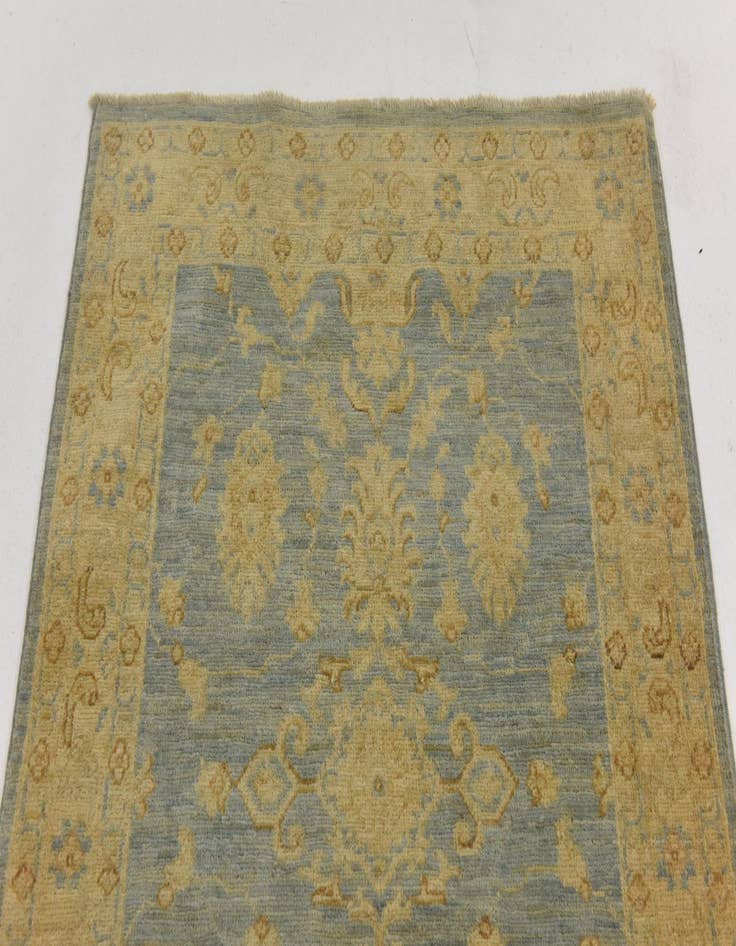 Detail image of 2' 11 x 9' 3  Hand Knotted Peshawar Ziegler Runner Rug