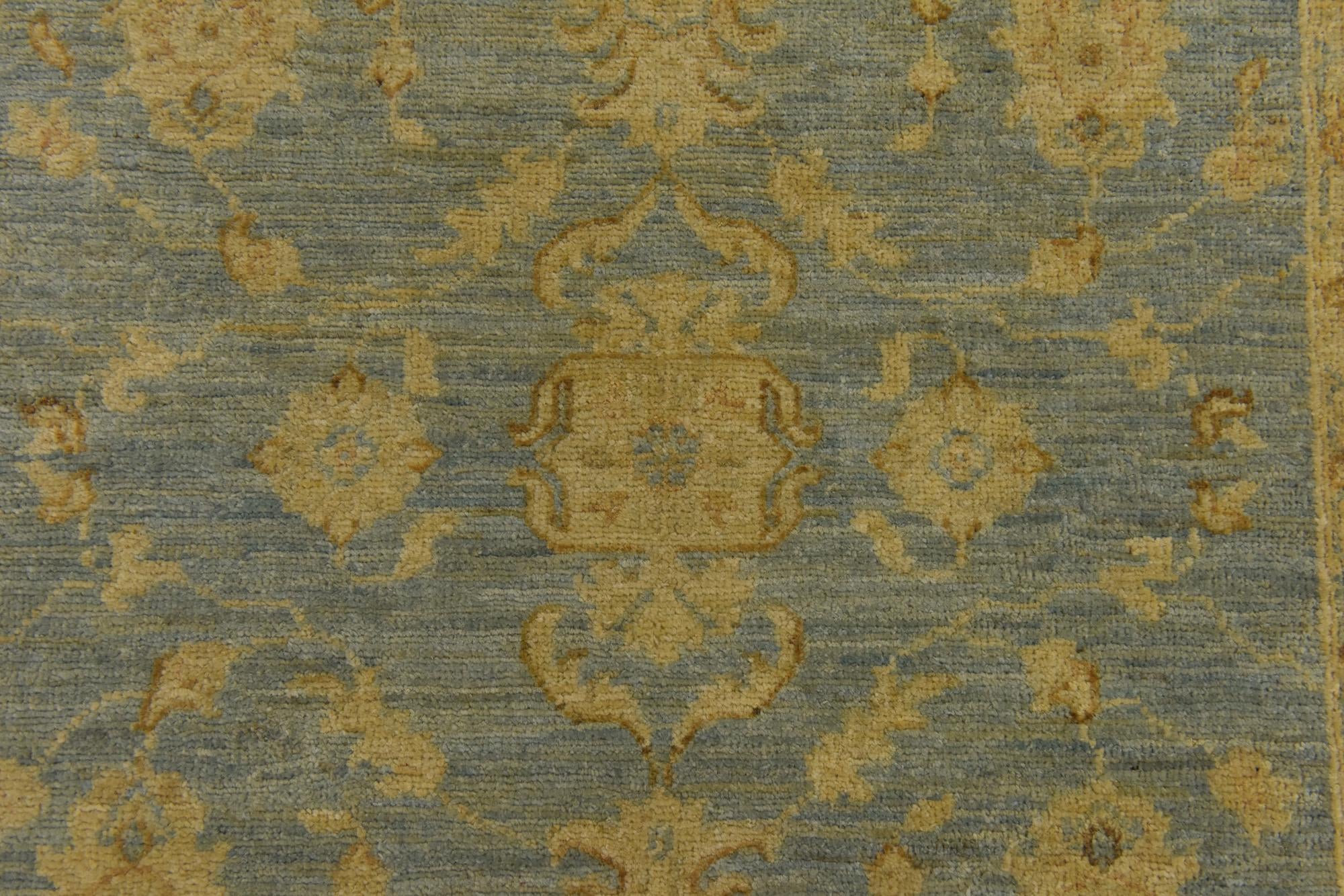 2' 11 x 9' 3 Hand Knotted Peshawar Ziegler Runner Rug