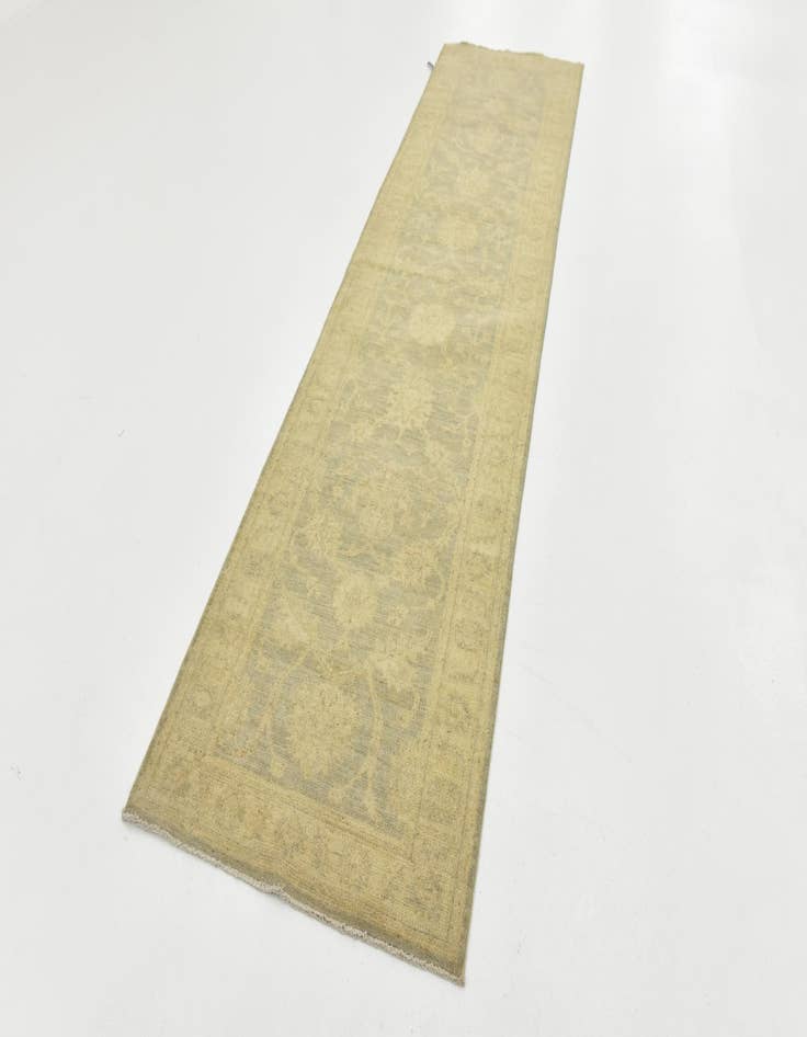 Detail image of 2' 10 x 11'  Hand Knotted Peshawar Ziegler Runner Rug