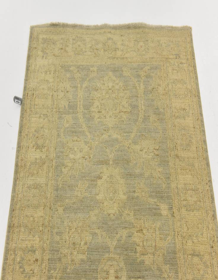 Detail image of 2' 10 x 11'  Hand Knotted Peshawar Ziegler Runner Rug