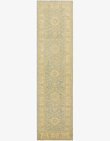 2' 6 x 10' 4 Hand Knotted Peshawar Ziegler Runner Rug