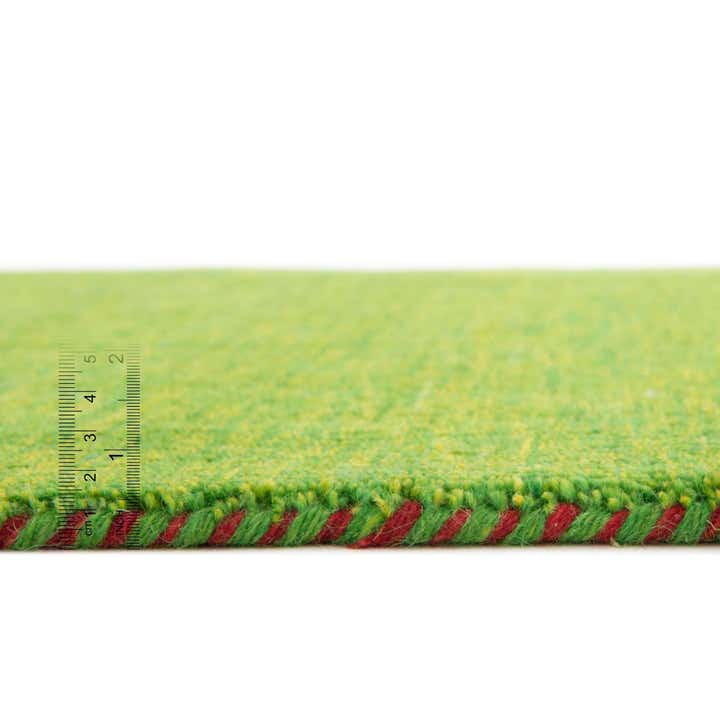 2' 7 x 9' 10 Hand Knotted Solid Gabbeh Wool Runner Rug