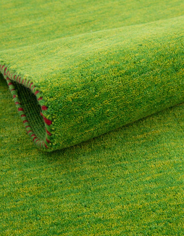 Detail image of 2' 7 x 16' 5  Hand Knotted Solid Gabbeh Wool Runner Rug