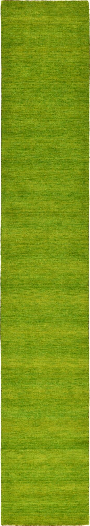 80cm x 500cm  Hand Knotted Solid Gabbeh Wool Runner Rug