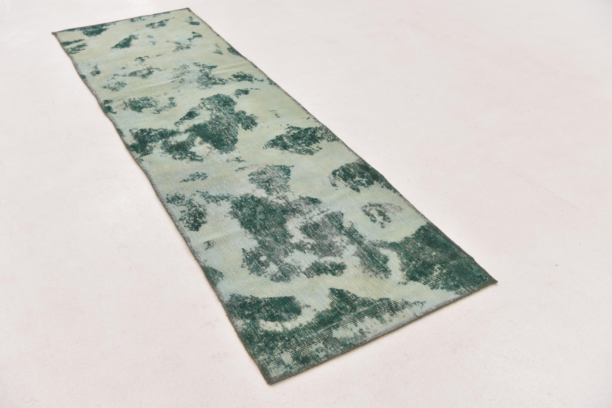 70cm x 235cm Hand Knotted Ultra Vintage Persian Wool Runner Rug