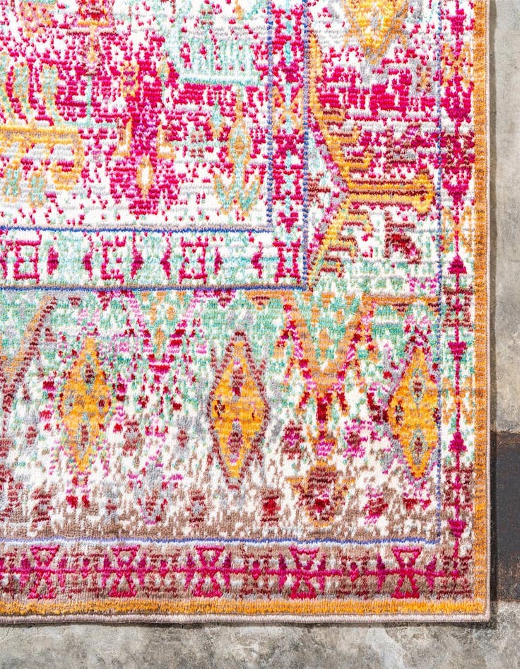 Detail image of 8' x 8' Aqua Square Rug