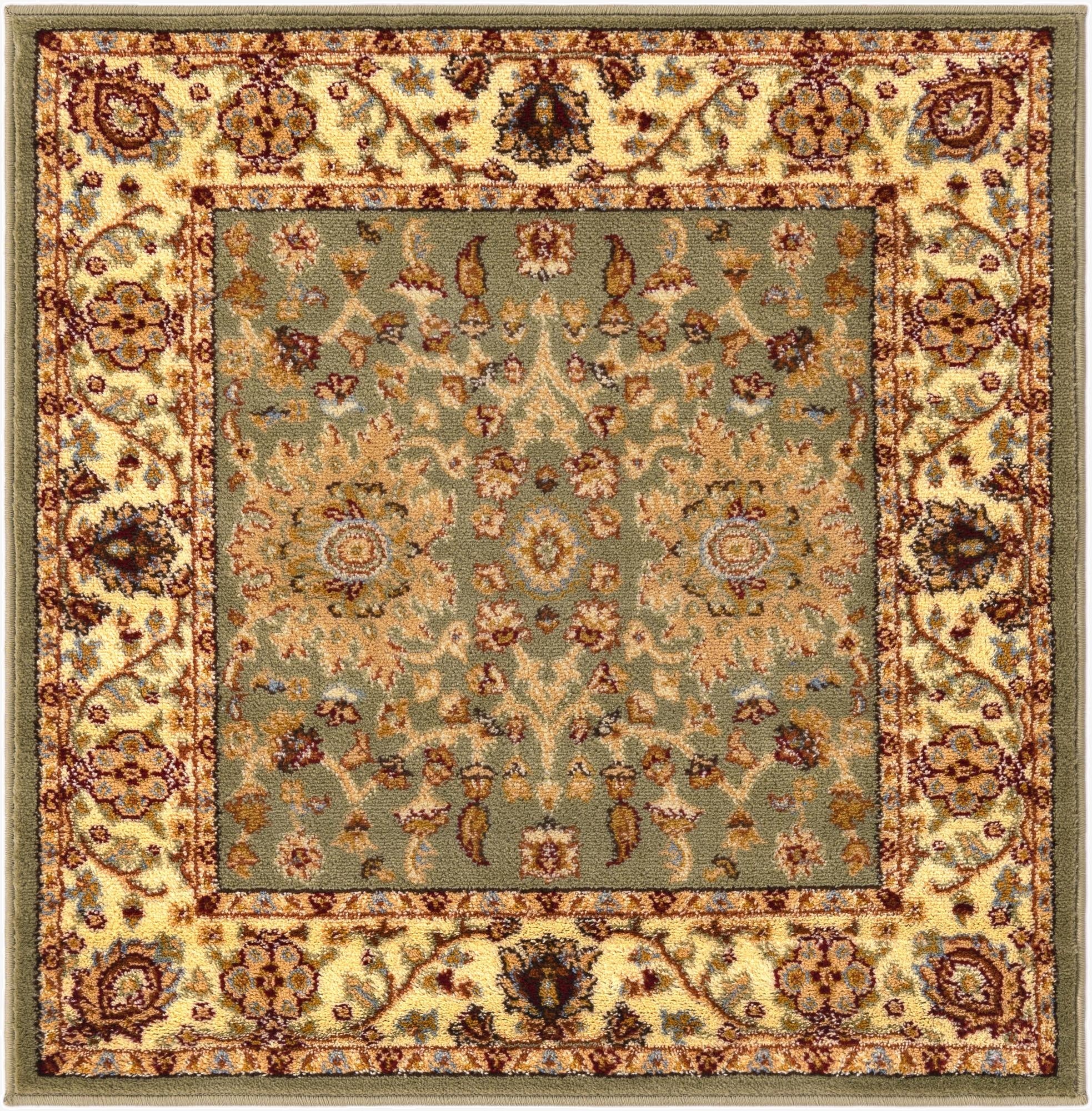 3' x 3' Classic Agra Square Rug