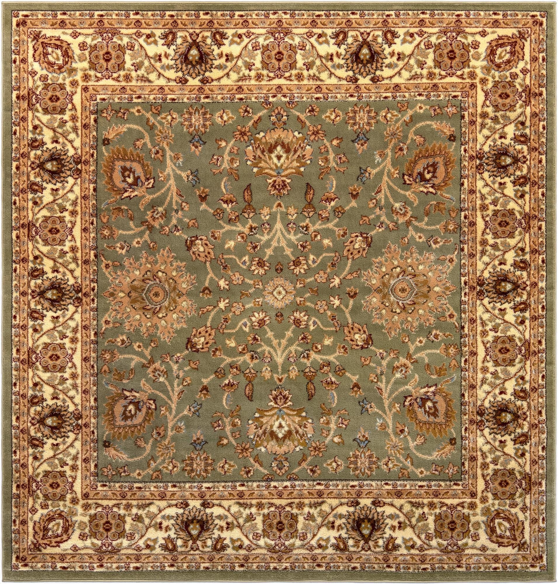 7' x 7' Classic Agra Square Rug