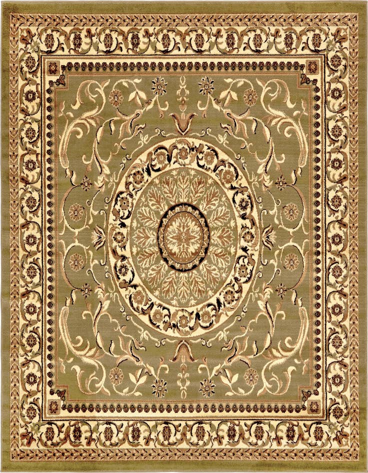 Detail image of 7' 10 x 7' 10 Classic Aubusson Square Rug