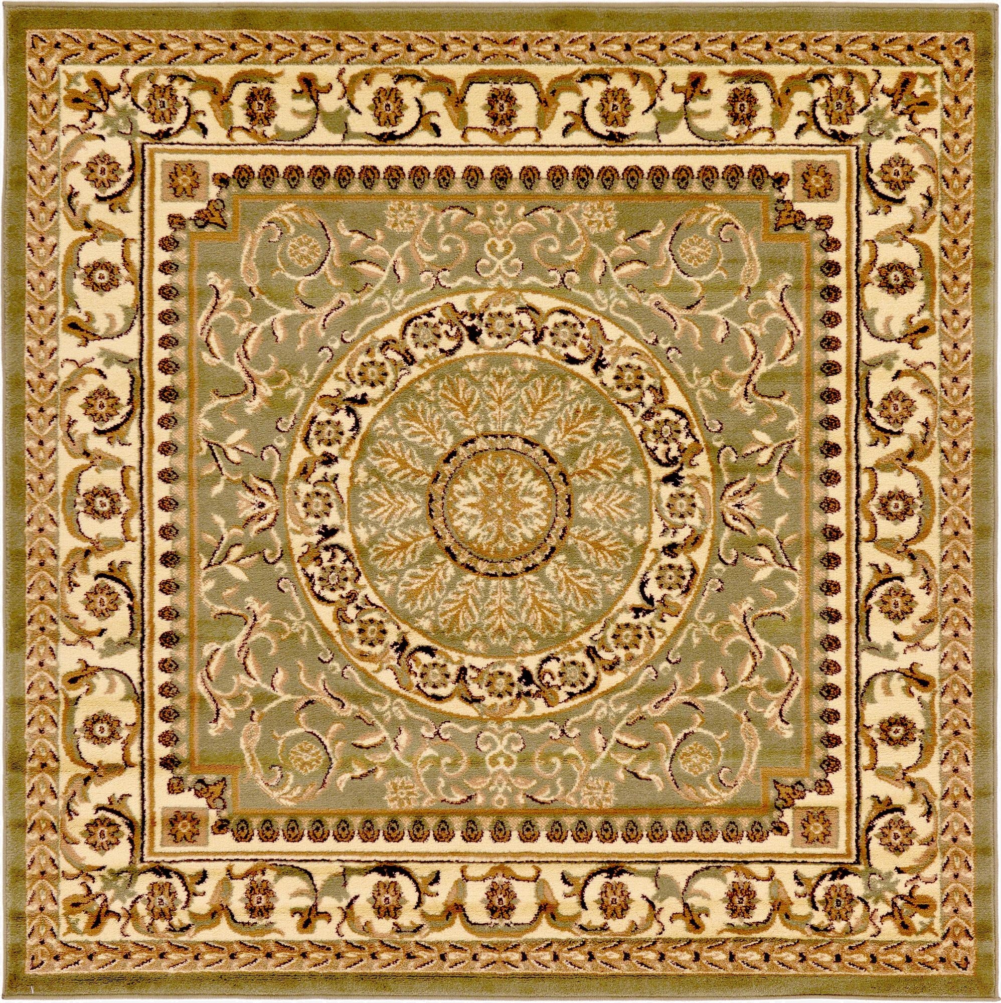6' x 6' Classic Aubusson Square Rug