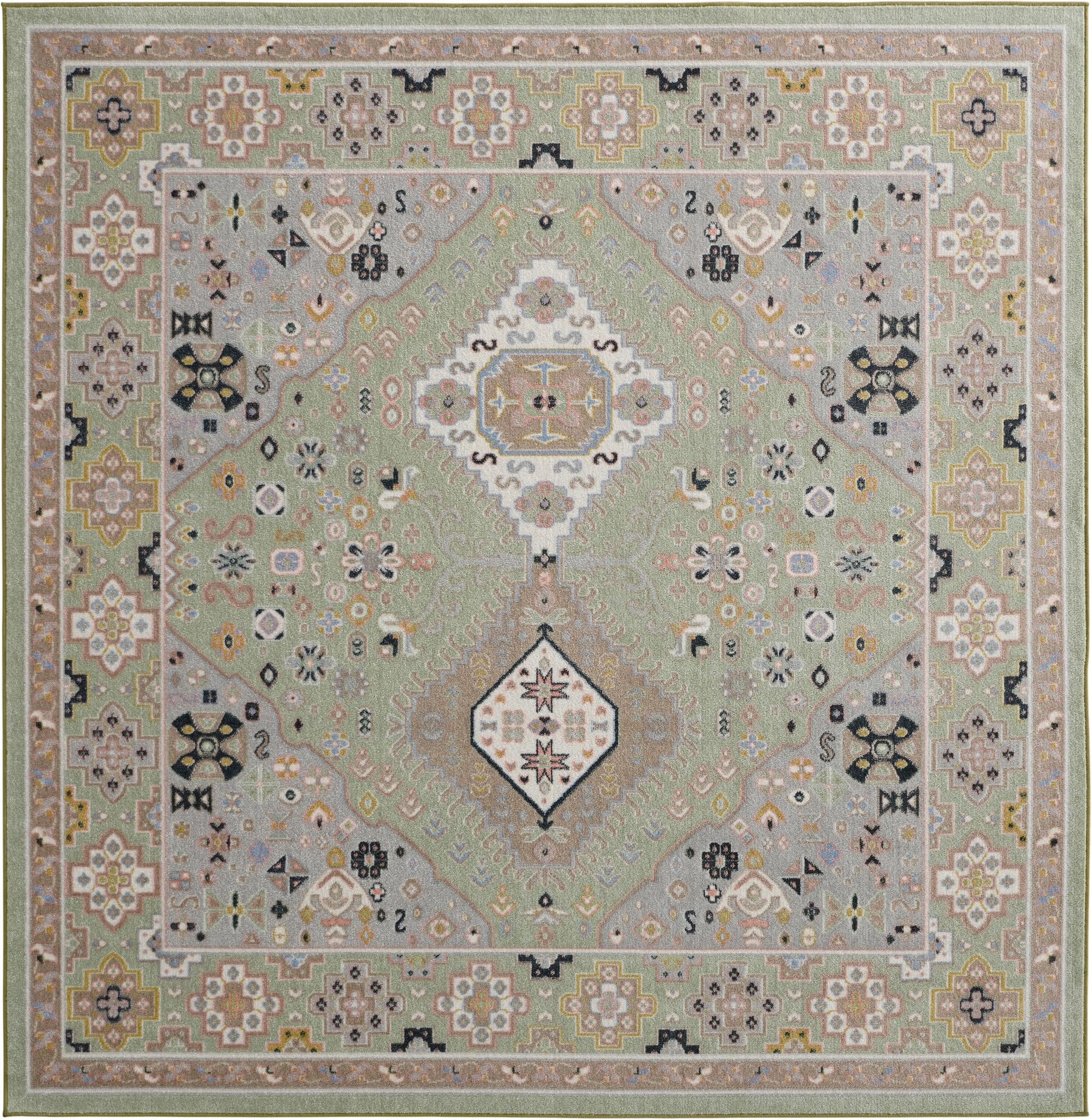 7' 10 x 7' 10 Kamala Washable Square Rug