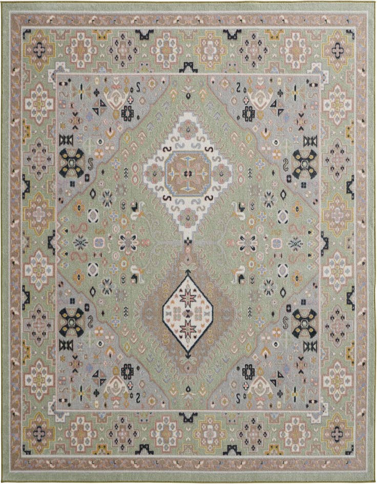 Detail image of 7' 10 x 7' 10 Kamala Washable Square Rug