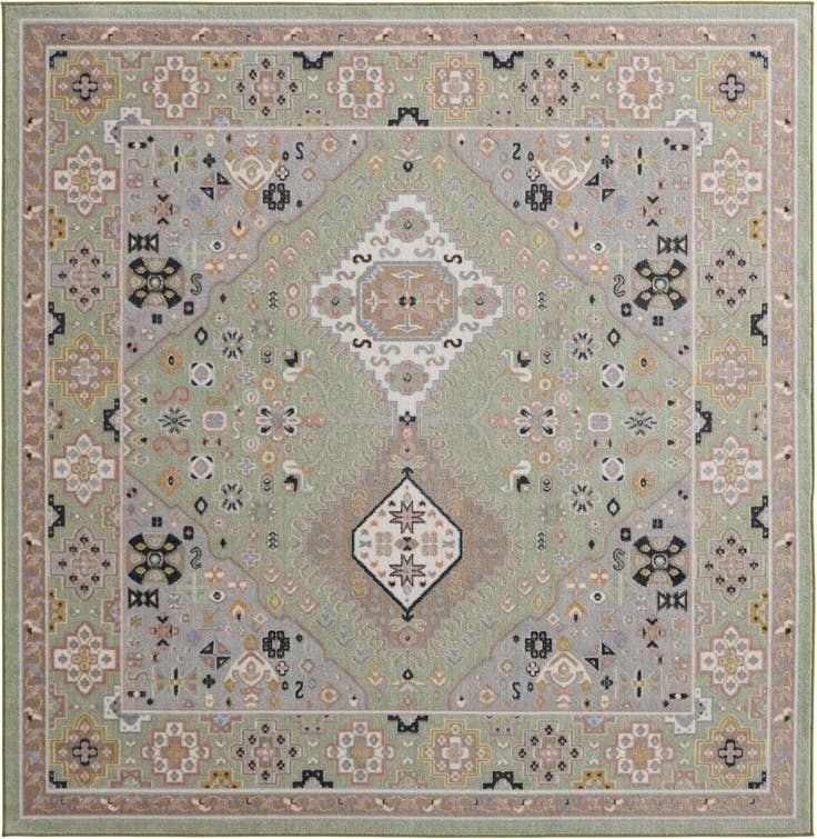 Detail image of 7' 10 x 7' 10 Kamala Washable Square Rug