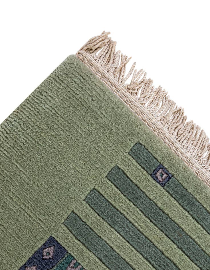 Detail image of 6' 9 x 6' 10  Hand Knotted Nepal Wool Square Rug