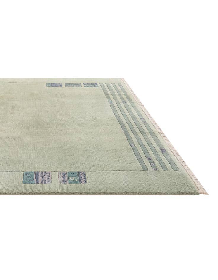 Detail image of 6' 9 x 6' 10  Hand Knotted Nepal Wool Square Rug