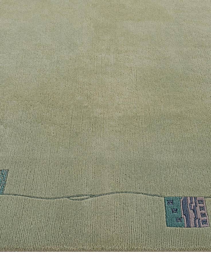 Detail image of 6' 9 x 6' 10  Hand Knotted Nepal Wool Square Rug