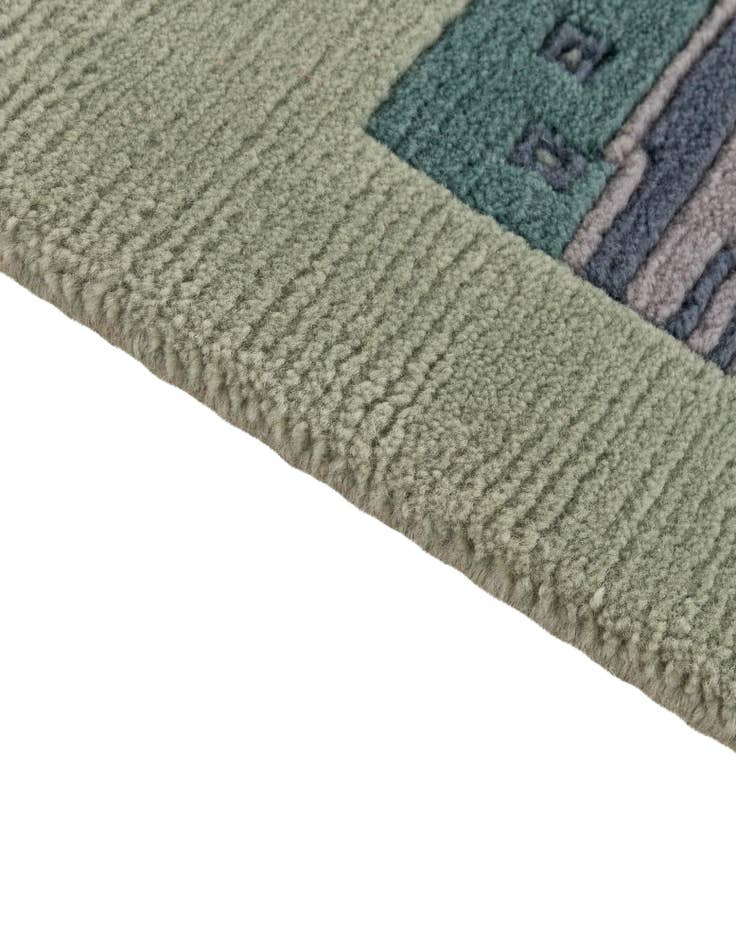 Detail image of 6' 9 x 6' 10  Hand Knotted Nepal Wool Square Rug