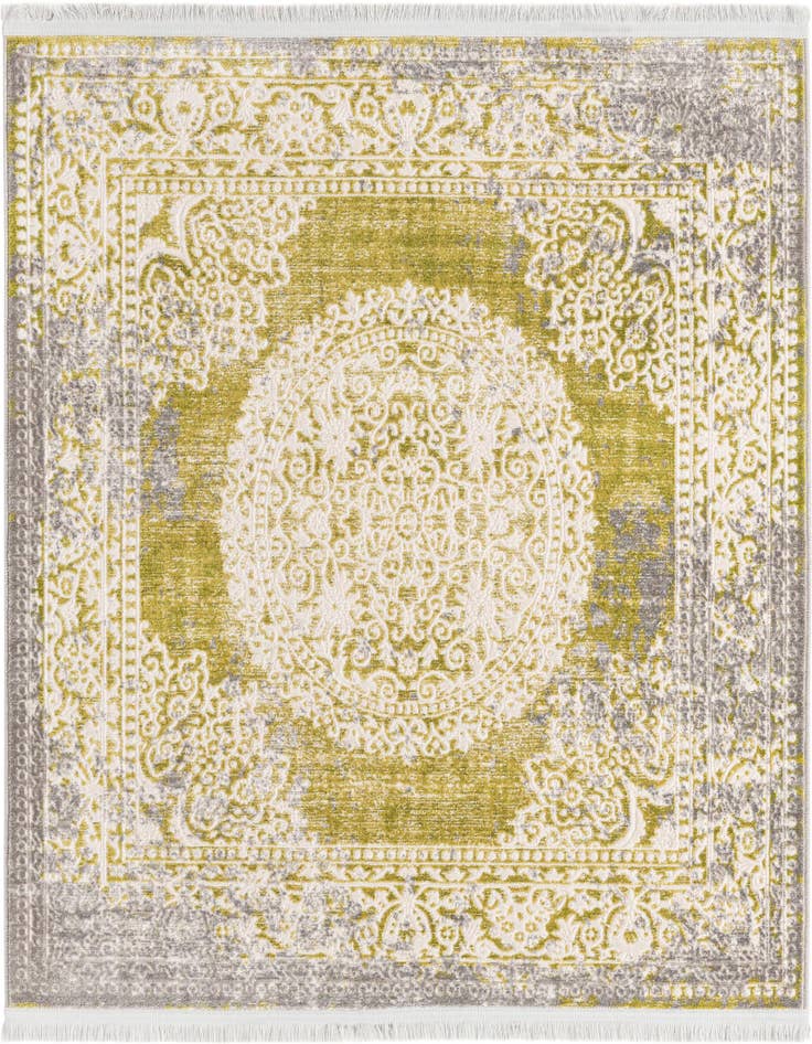 Detail image of 4' x 4' New Vintage Square Rug