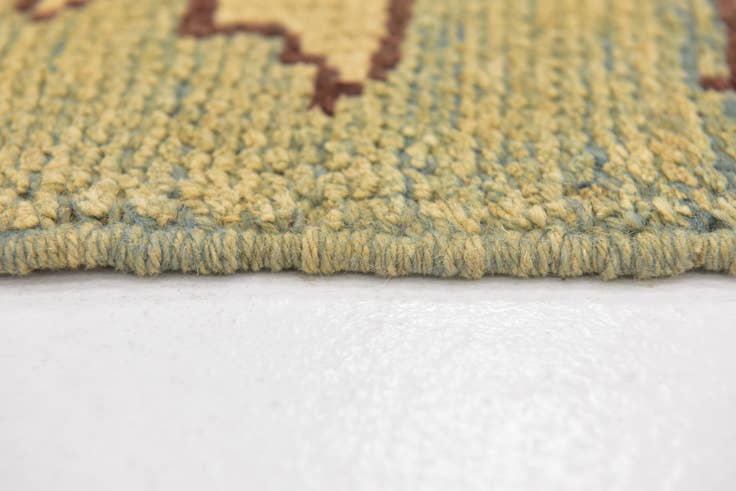 Detail image of 4' 4 x 5' Hand Knotted Oushak Wool Square Rug