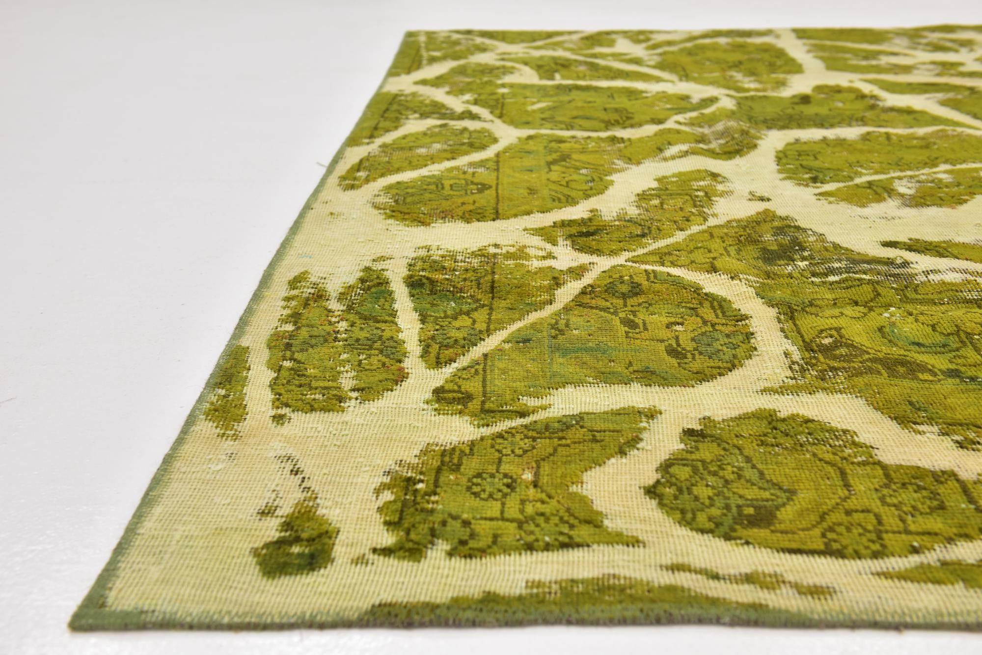 7' 6 x 8' 3 Hand Knotted Ultra Vintage Persian Wool Square Rug