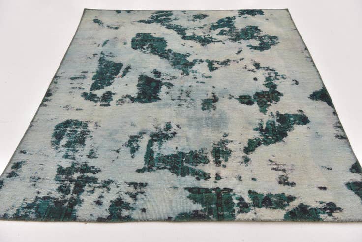 Detail image of 5' x 6' Hand Knotted Ultra Vintage Persian Wool Square Rug