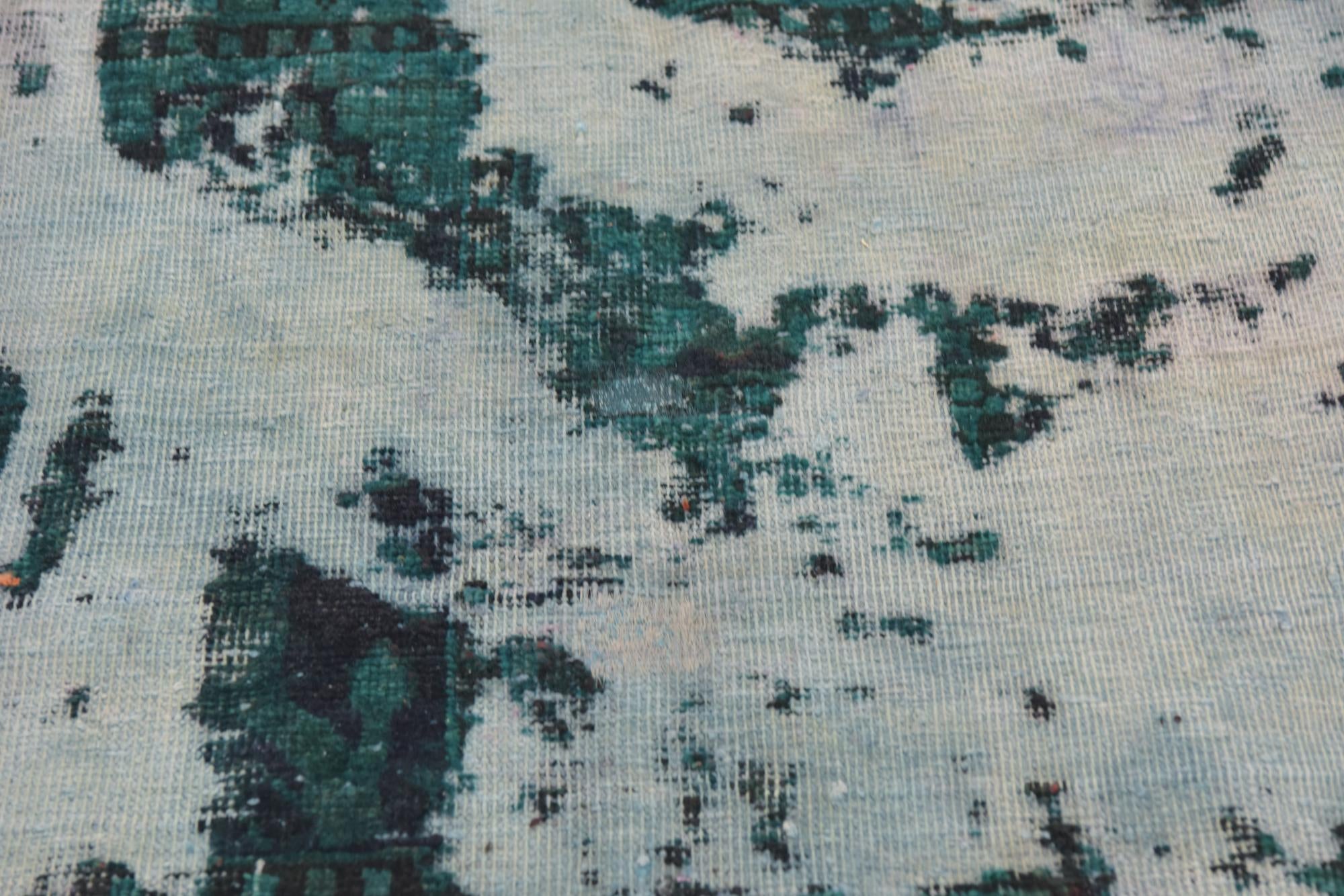 5' x 6' Hand Knotted Ultra Vintage Persian Wool Square Rug