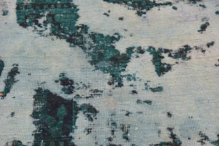 Detail image of 5' x 6' Hand Knotted Ultra Vintage Persian Wool Square Rug