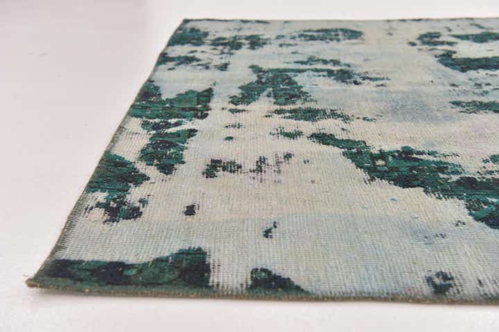 5' x 6' Hand Knotted Ultra Vintage Persian Wool Square Rug