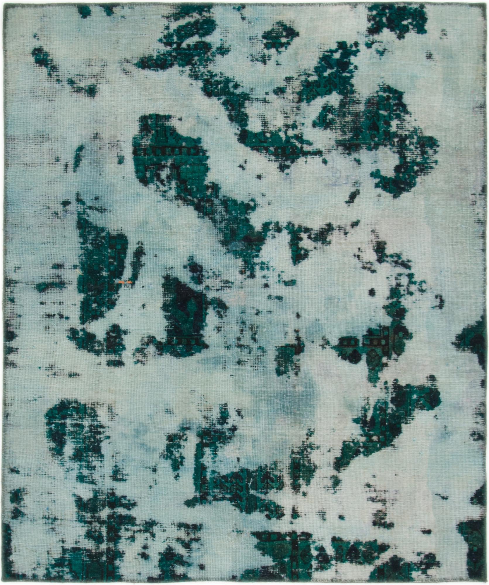 5' x 6' Hand Knotted Ultra Vintage Persian Wool Square Rug