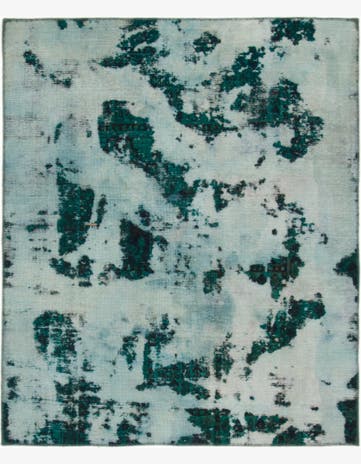 5' x 6' Hand Knotted Ultra Vintage Persian Wool Square Rug