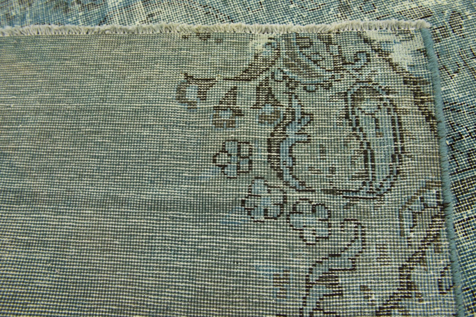 4' x 4' 10 Hand Knotted Ultra Vintage Persian Wool Square Rug