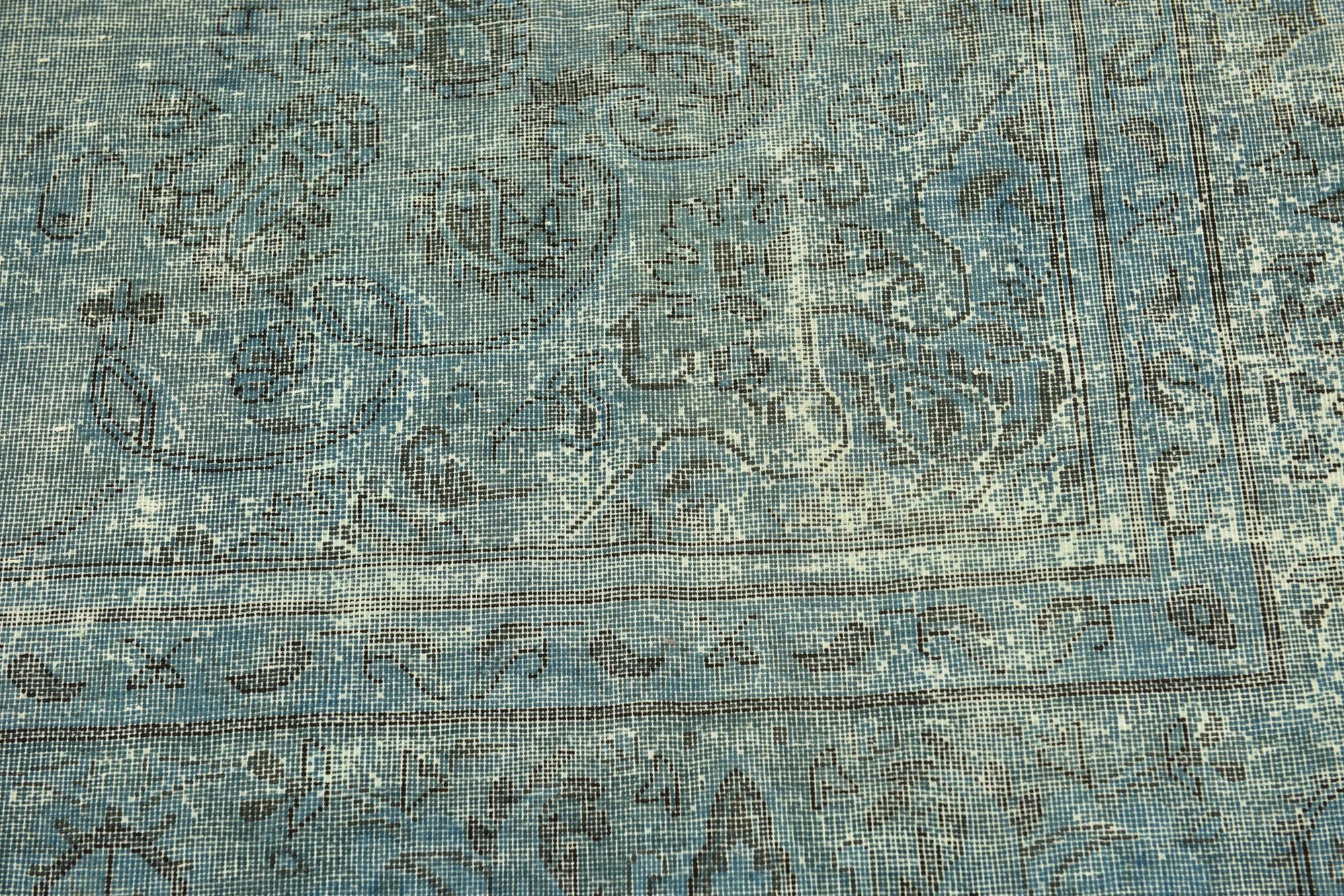 4' x 4' 10 Hand Knotted Ultra Vintage Persian Wool Square Rug