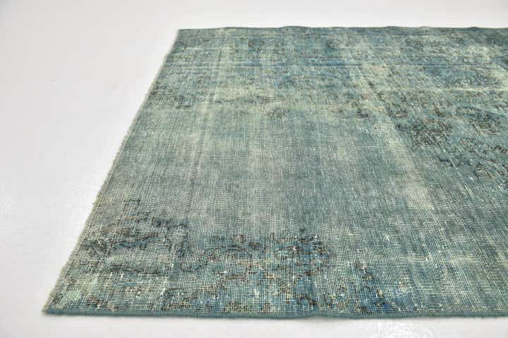 4' x 4' 10 Hand Knotted Ultra Vintage Persian Wool Square Rug