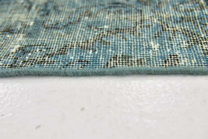 4' x 4' 10 Hand Knotted Ultra Vintage Persian Wool Square Rug
