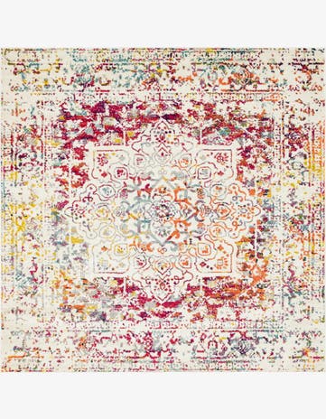 Light Multi Arlington Square Rug