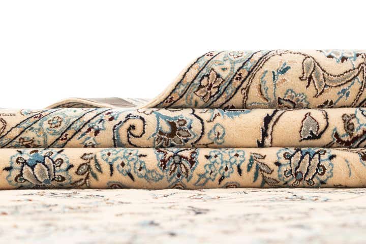 6' 8 x 10' 6 Hand Knotted Nain Rug