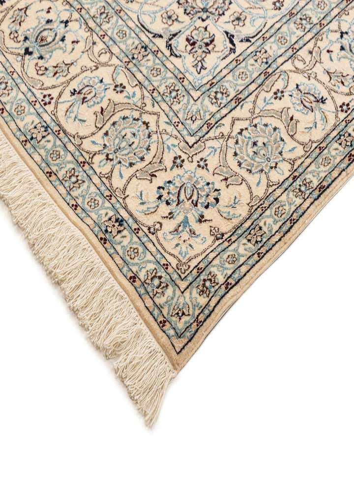 6' 8 x 10' 6 Hand Knotted Nain Rug