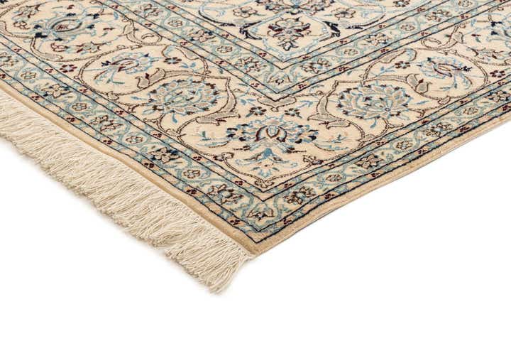 6' 8 x 10' 6 Hand Knotted Nain Rug