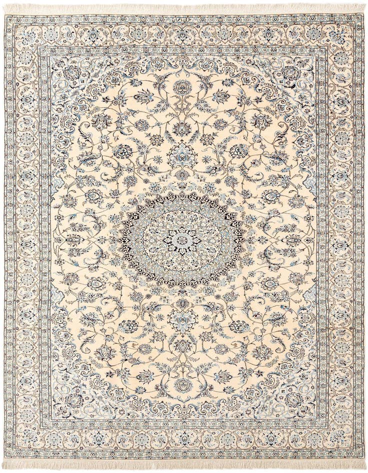 Detail image of 6' 8 x 10' 6 Hand Knotted Nain Rug