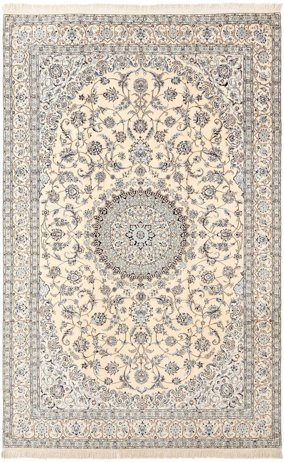 Detail image of 6' 8 x 10' 6 Hand Knotted Nain Rug