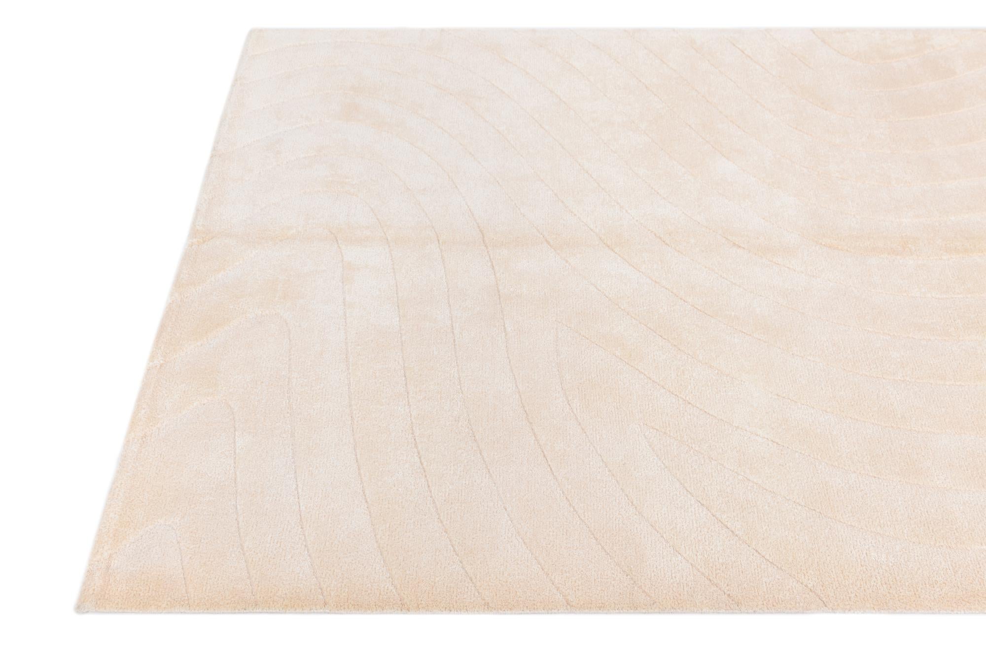 4' 11 x 6' 9 Hand Knotted Darya Wool Rug