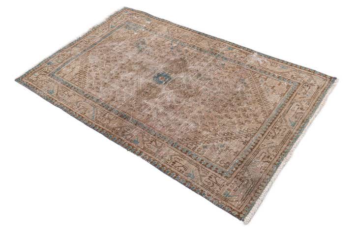 3' 3 x 5' 1 Hand Knotted Ultra Vintage Persian Wool Rug